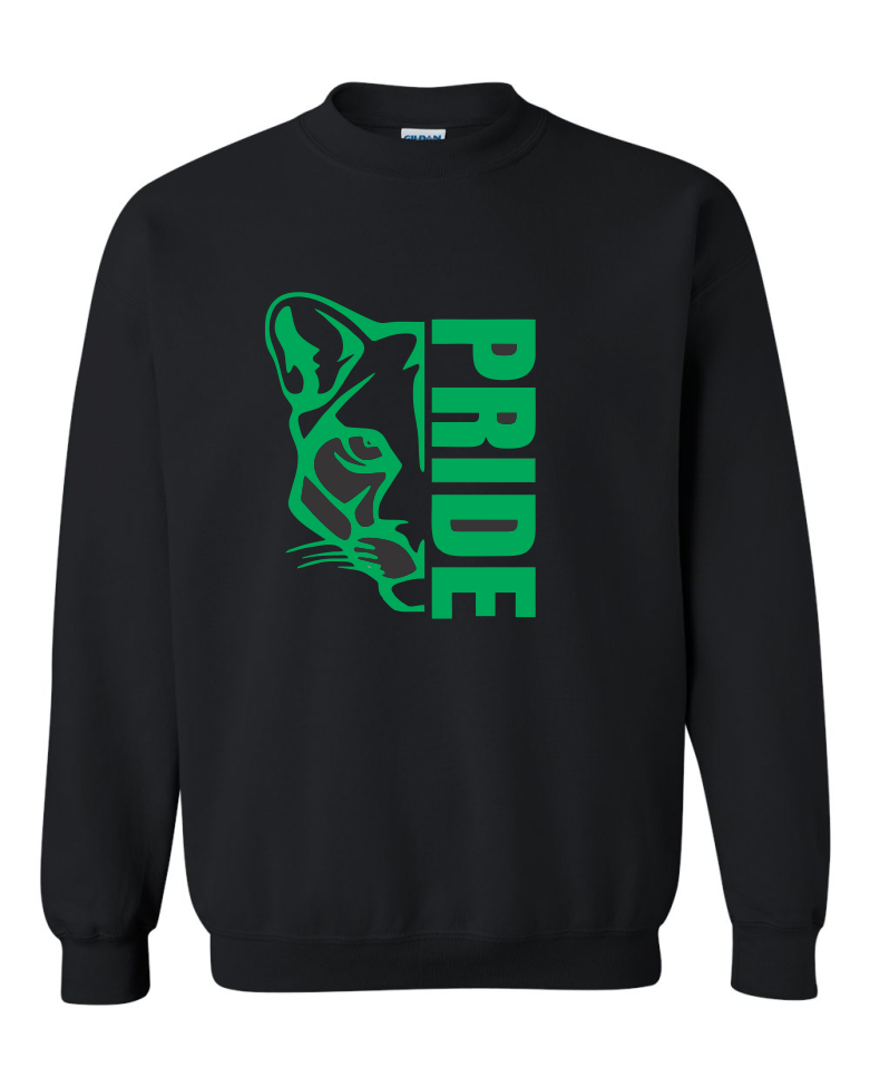 CLOW PRIDE BLACK UNISEX CREWNECK SWEATSHIRT