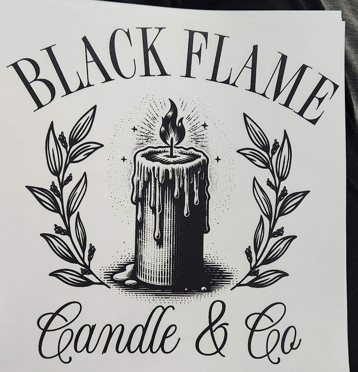 BLACK FLAME CANDLE & CO PRINTED APPAREL B31