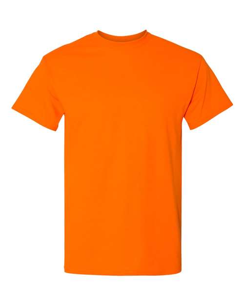 SMALL SAFETY ORANGE GILDAN HEAVY COTTON T-SHIRT
