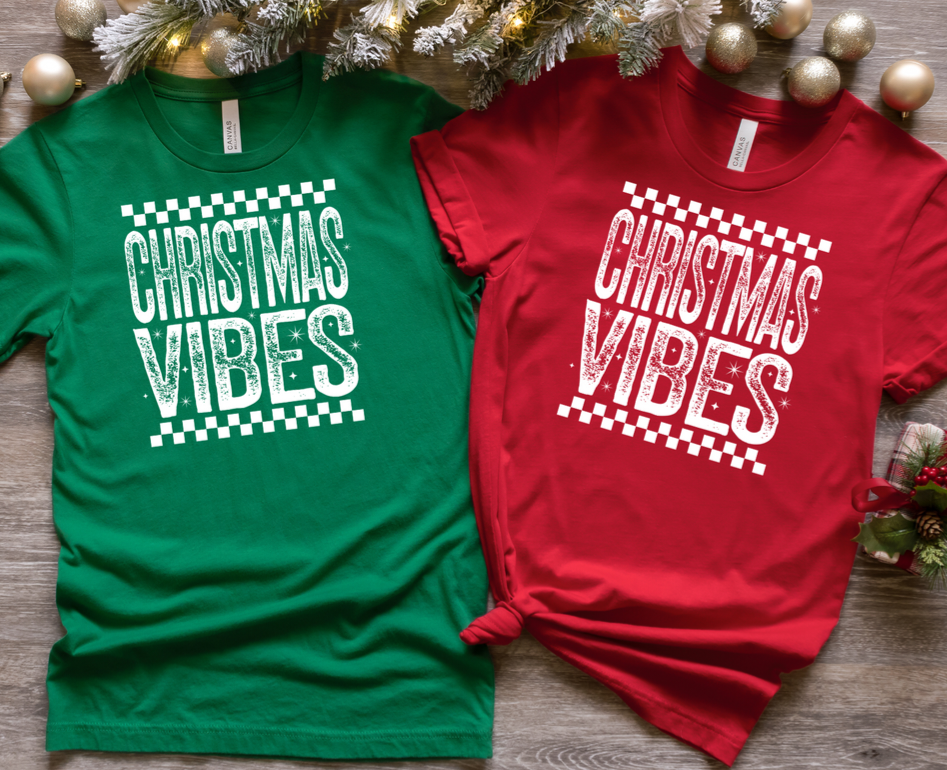 CHRISTMAS VIBES VANS SINGLE COLOR PRINT K19
