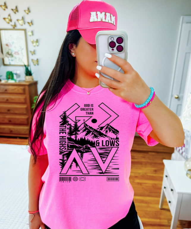 GOD IS GREATER SINGLE COLOR PRINT D21