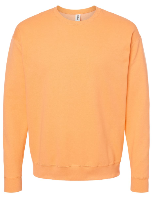 XL CANTALOUPE TULTEX CREWNECK SWEATSHIRT