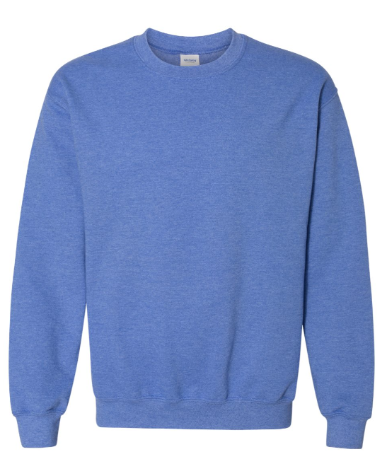 XL HEATHER ROYAL GILDAN CREWNECK SWEATSHIRT