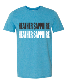 SMALL HEATHER SAPPHIRE GILDAN SOFTSTYLE T-SHIRT