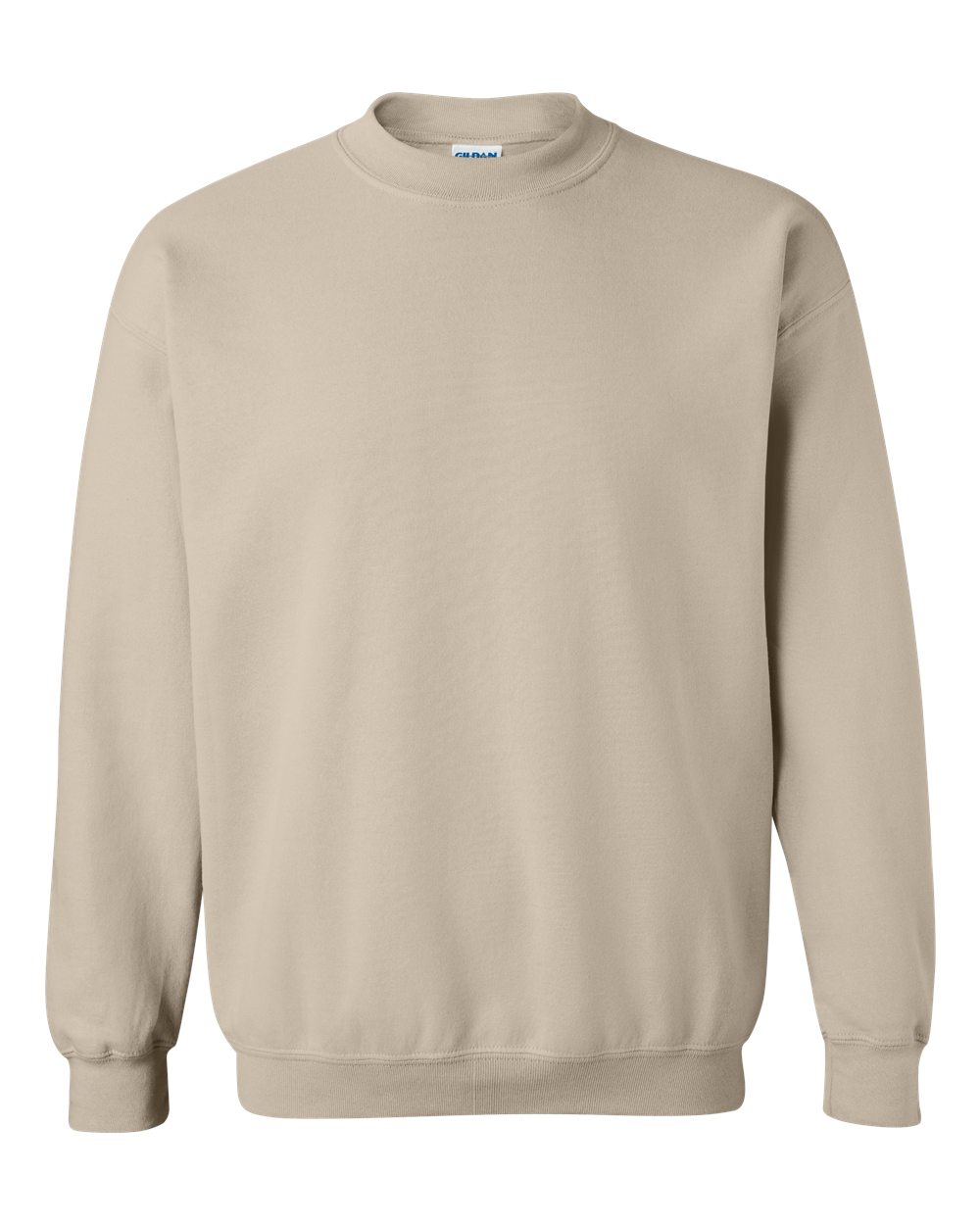 XL SAND GILDAN CREWNECK SWEATSHIRT