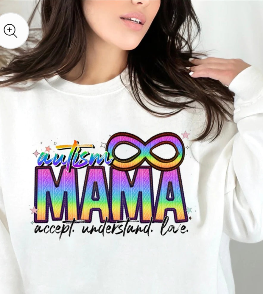 AUTISM MAMA FULL COLOR PRINTED APPAREL 943