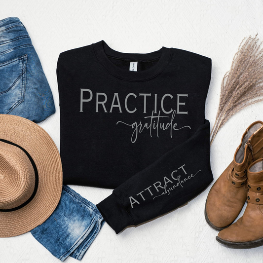 PRACTICE GRATITUDE PRINTED APPAREL K14