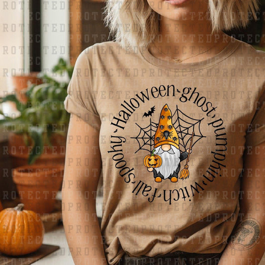 SPOOKY HALLOWEEN GNOME FULL COLOR PRINTED APPAREL 92