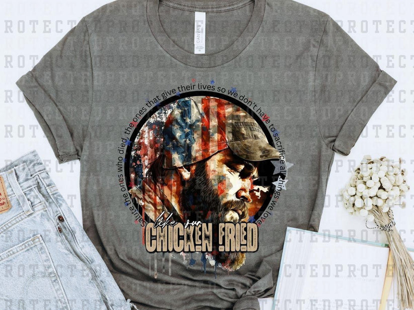 CHICKEN FRIED FULL COLOR PRINTED APPAREL G17