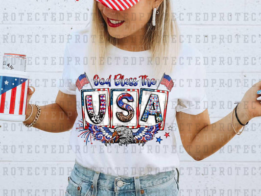 GOD BLESS THE USA FULL COLOR PRINTED APPAREL H15