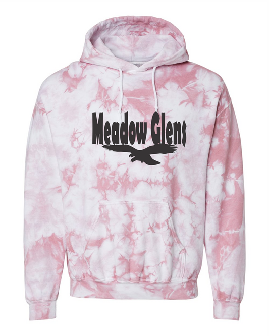 EAGLE ROSE TIE-DYE HOODED SWEATSHIRT 680VR