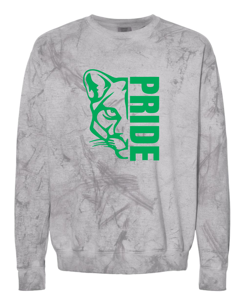 CLOW PRIDE GREY COMFORT COLORS COLORBLAST CREW SWEATSHIRT