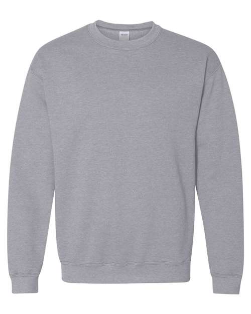 SMALL SPORTS GREY GILDAN HEAVY COTTON CREWNECK SWEATSHIRT