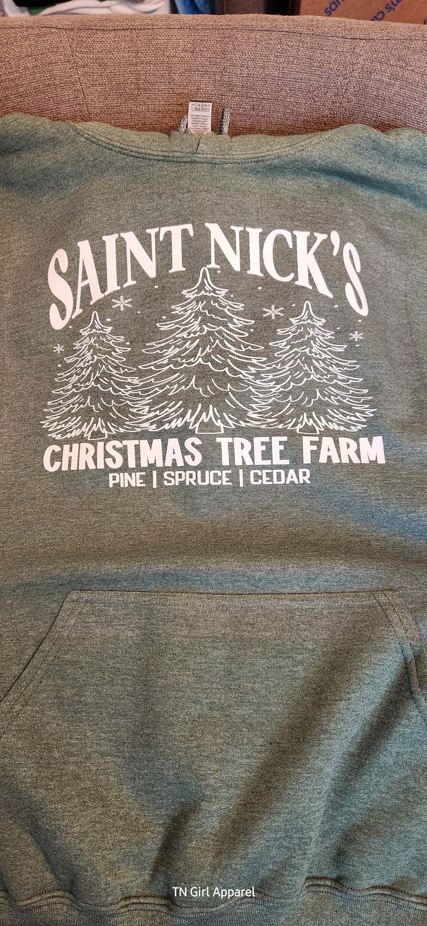 SAINT NICK'S TREE FARM LARGE SCREEN PRINT TRANSFER C14