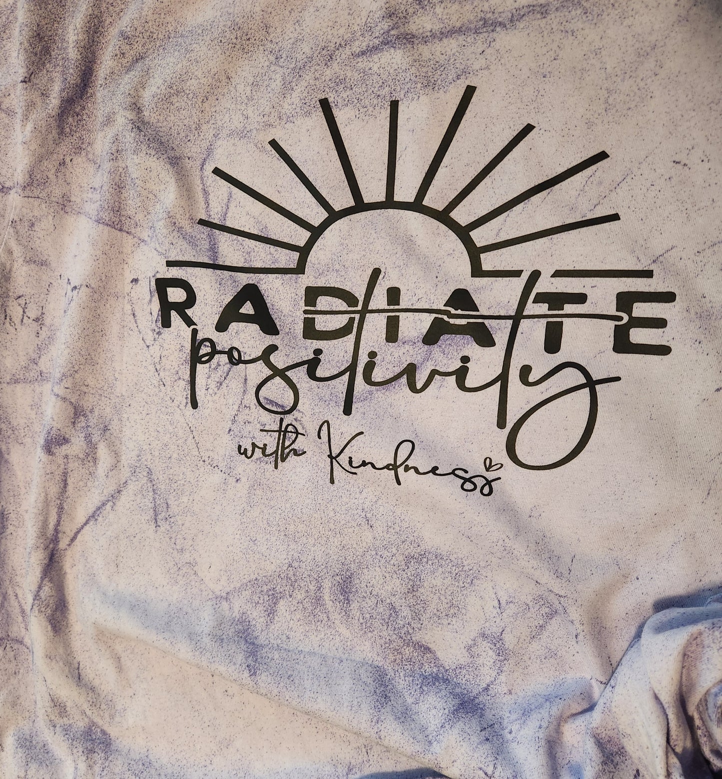 RADIATE POSITIVITY SCREEN PRINT TRANSFER E11