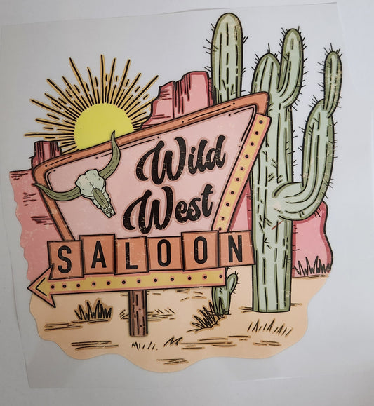 WILD WEST SALOON FULL COLOR PRINTED APPAREL L4