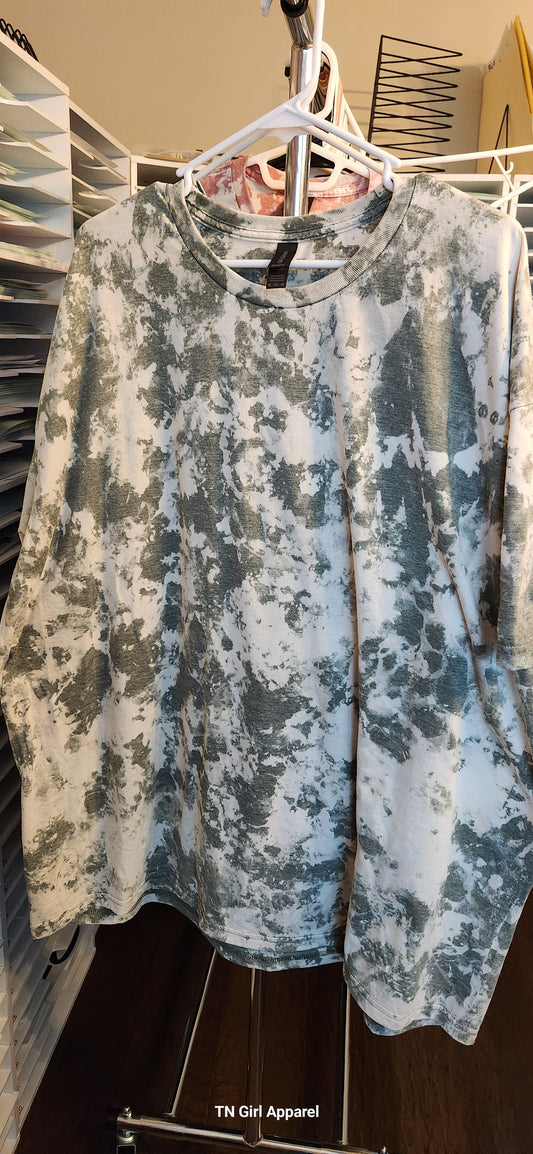 4XL MILITARY GREEN BLEACHED TEE IN STOCK G89