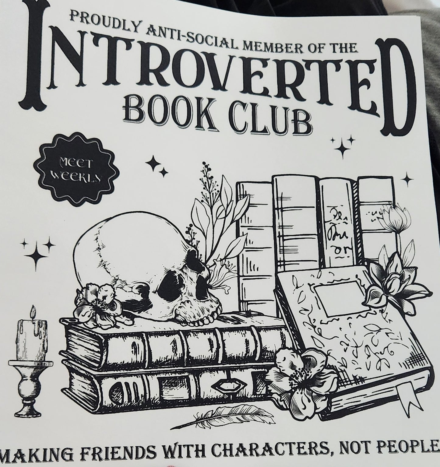 INTROVERTED BOOK CLUB PRINTED APPAREL B9