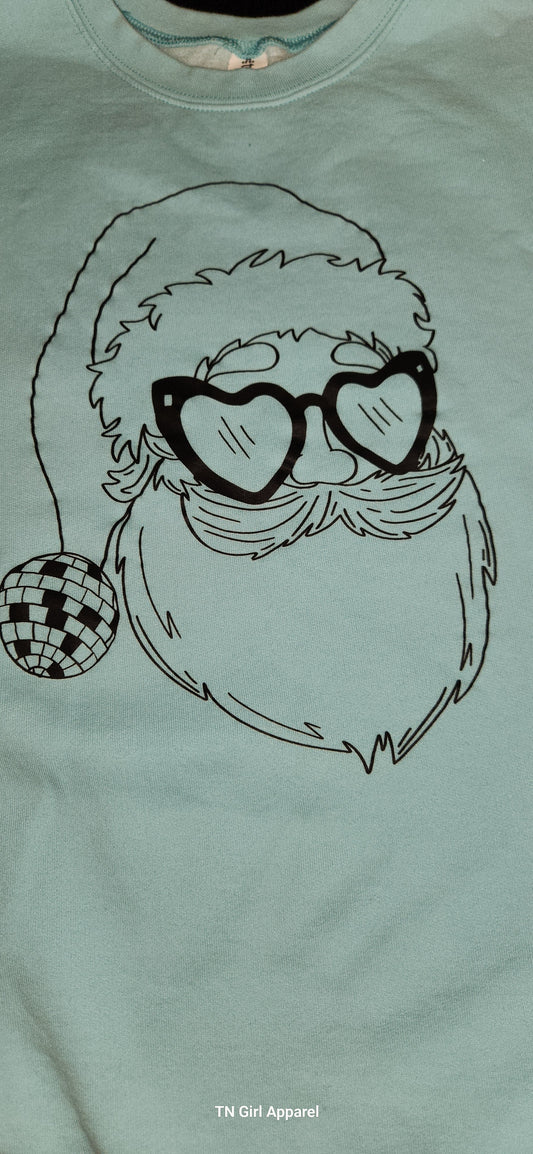 DISCO SANTA SCREEN PRINT TRANSFER F13