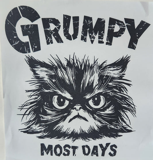 GRUMPY MOST DAYS PRINTED APPAREL H24