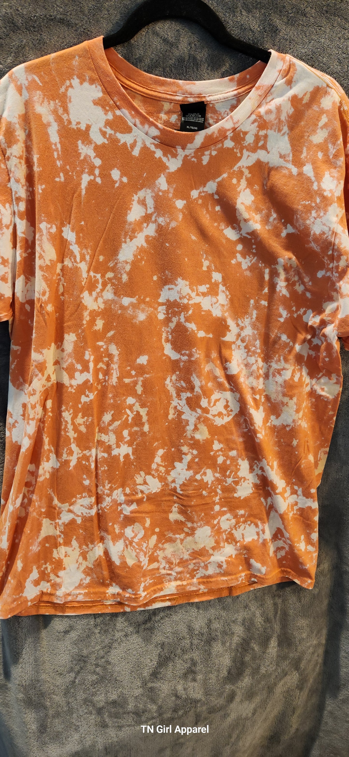 XL RTS BLEACHED ORANGE HANES SOFTSTYLE T-SHIRT #1