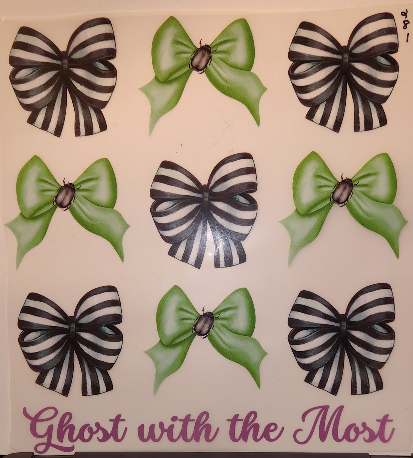 GREEN BOWS FULL COLOR PRINTED APPAREL 281