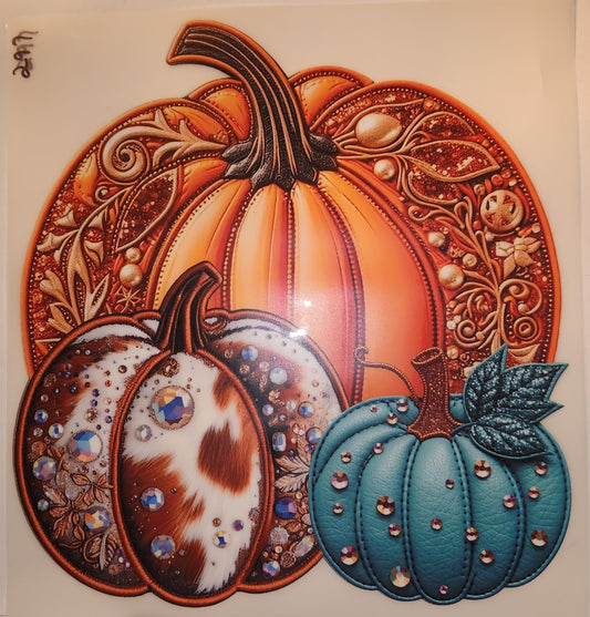 PUMPKIN TRIO FULL COLOR PRINTED APPAREL 297