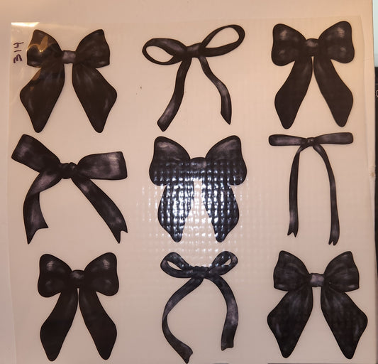 BLACK BOWS FULL COLOR PRINTED APPAREL 314