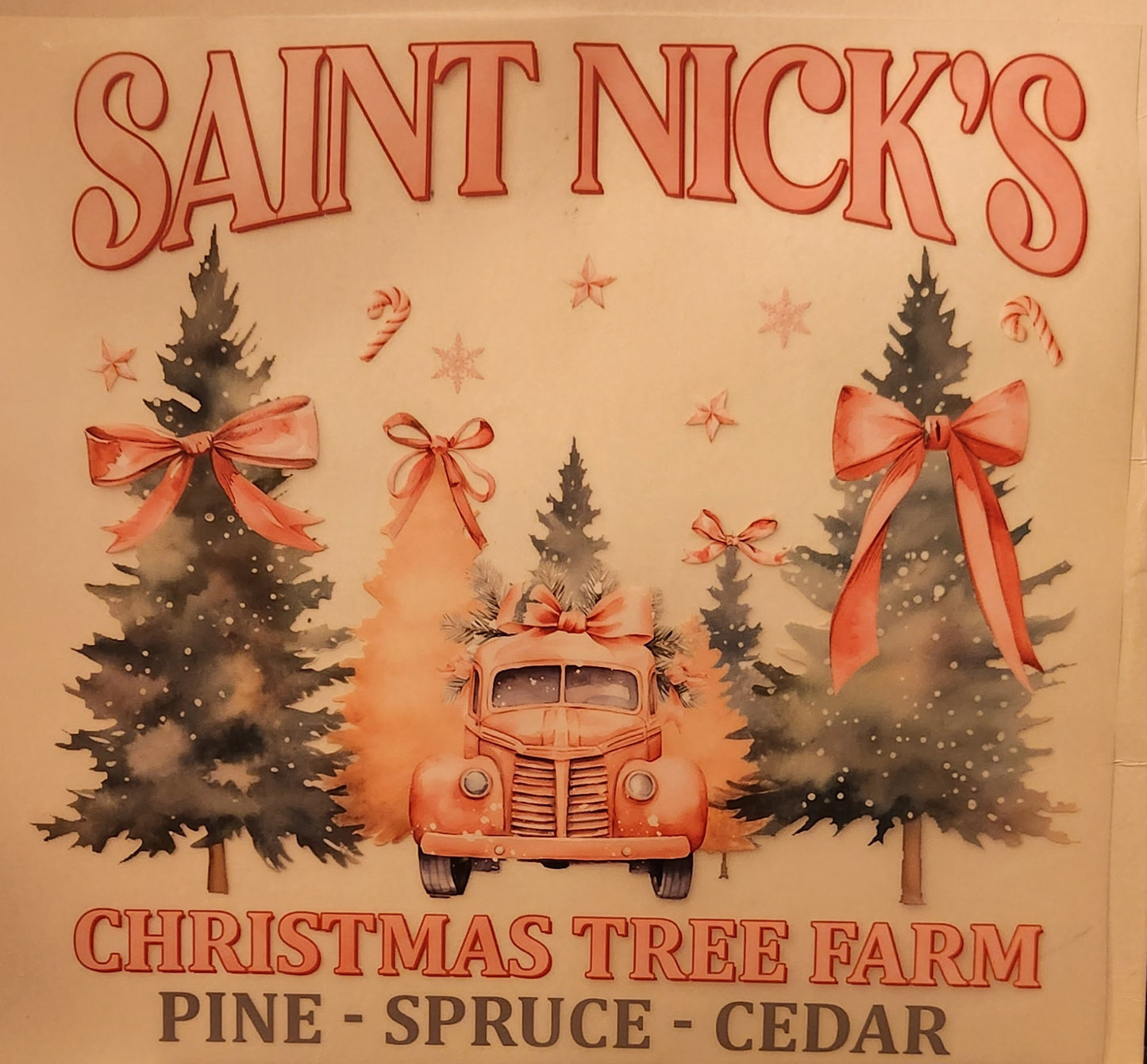 SAINT NICK'S CHRISTMAS TREE FARM FULL COLOR PRINTED APPAREL 304