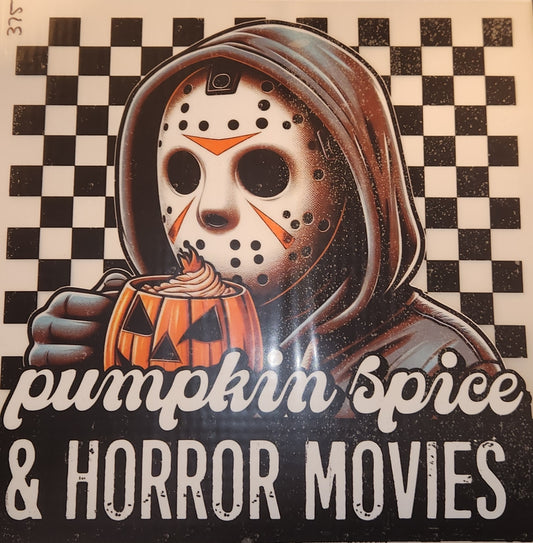 PUMPKIN SPICE & HORROR MOVIES FULL COLOR PRINTED APPAREL 375