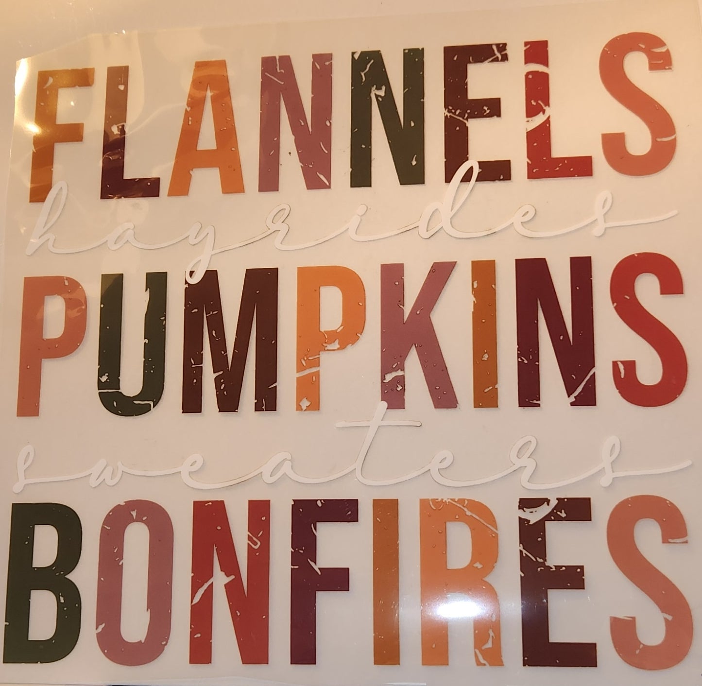 FLANNELS PUMPKINS BONFIRES FULL COLOR PRINTED APPAREL 397