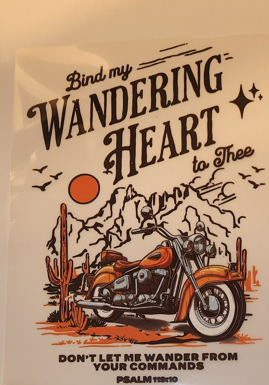 WANDERING HEART MOTORCYCLE FULL COLOR PRINTED APPAREL 392