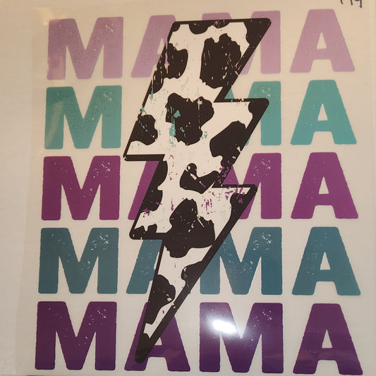 MAMA MAMA MAMA BOLT FULL COLOR PRINTED APPAREL 419