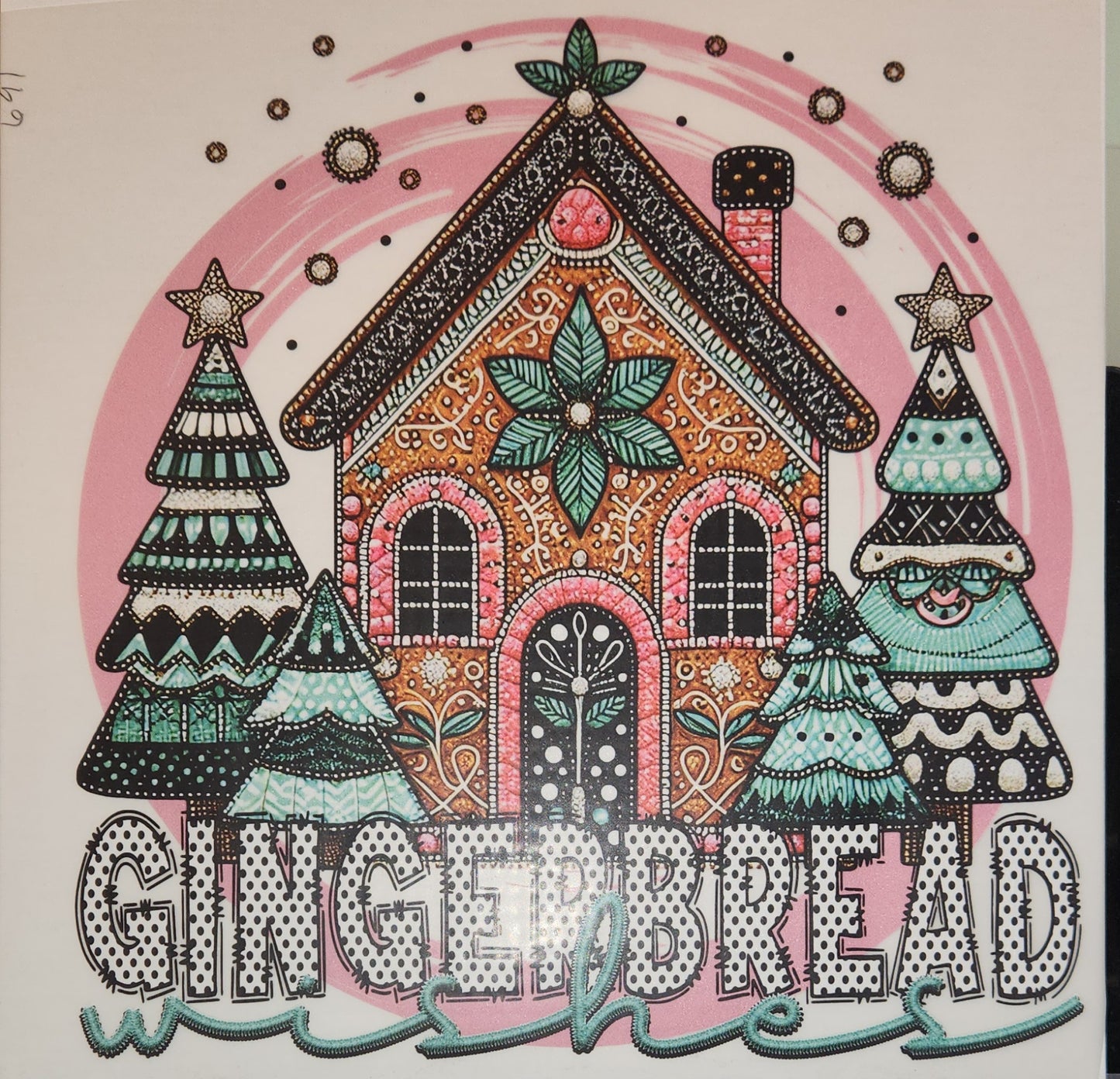 GINGERBREAD WISHES FULL COLOR TRANSFERS 691