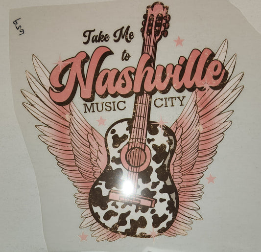 TAKE ME TO NASHVILLE FULL COLOR TRANSFERS 659