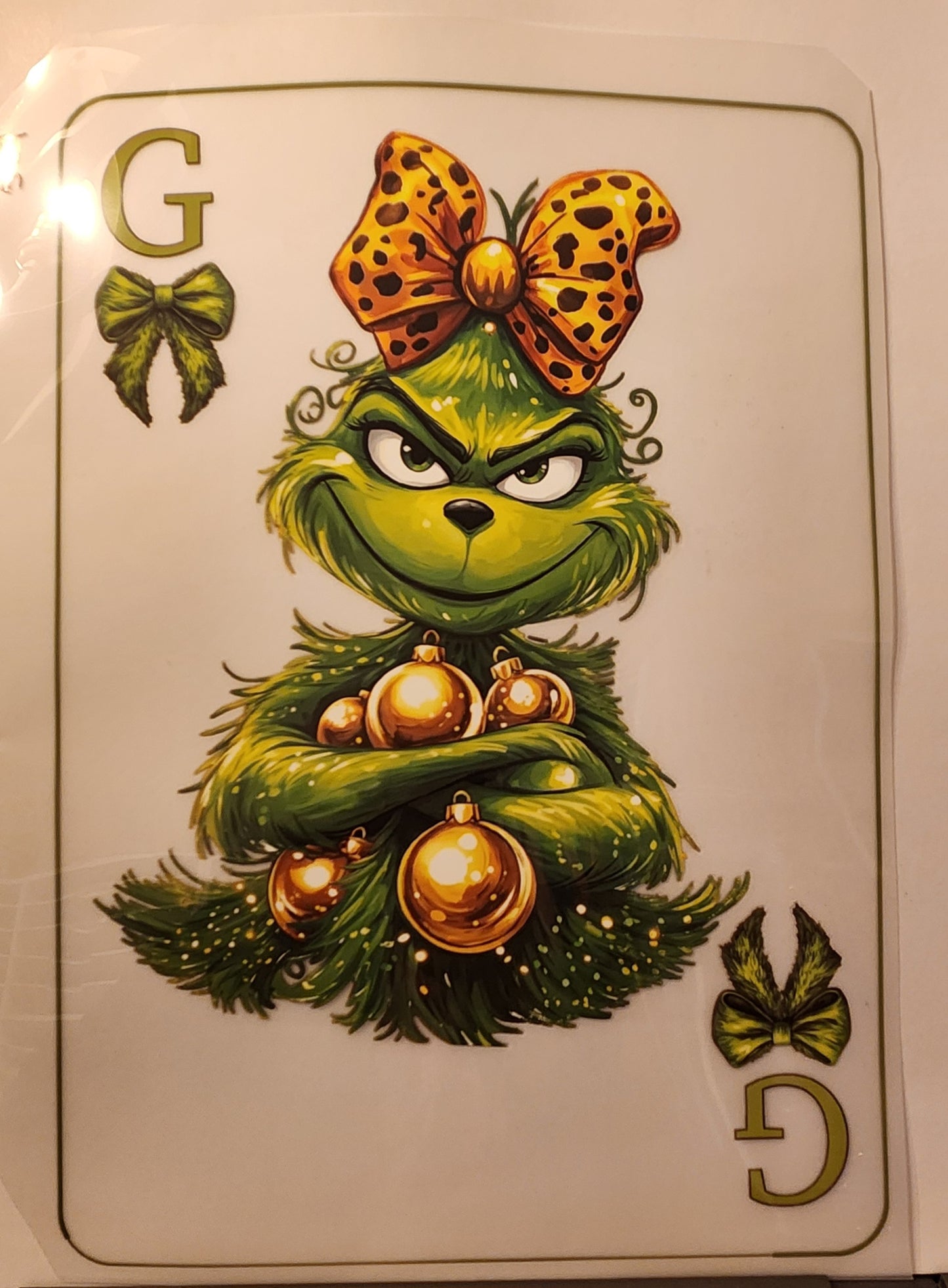 GREEN PLAYING CARD 551