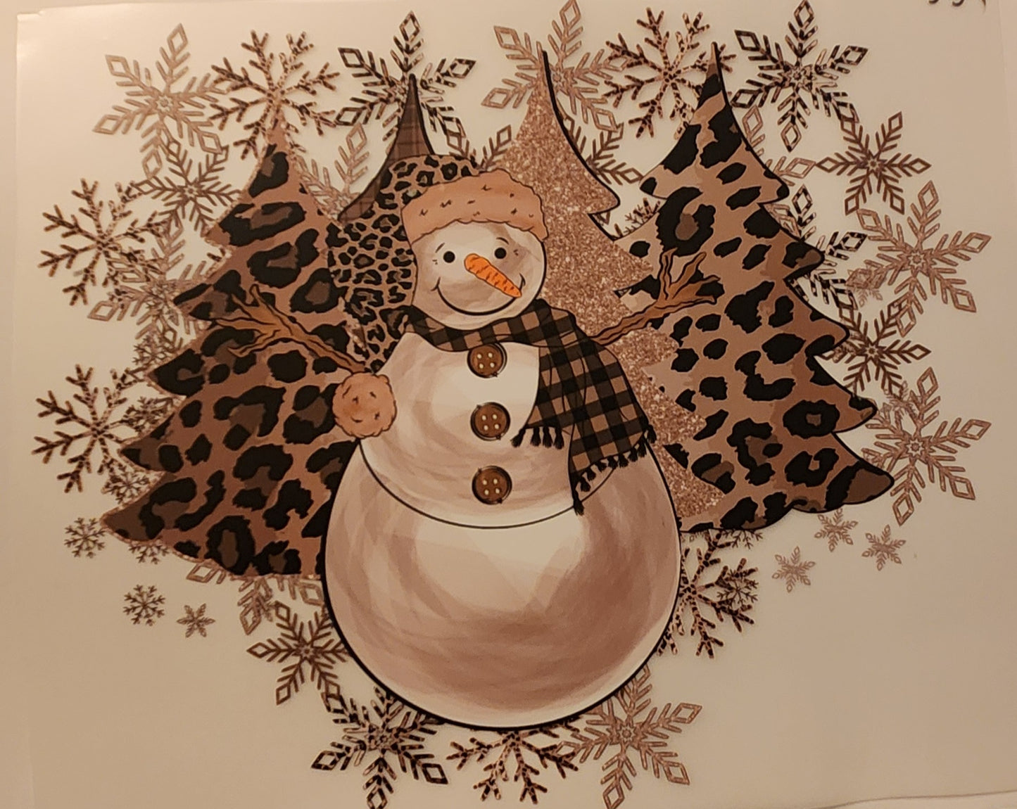 CHEETAH TREES AND SNOWMAN 539