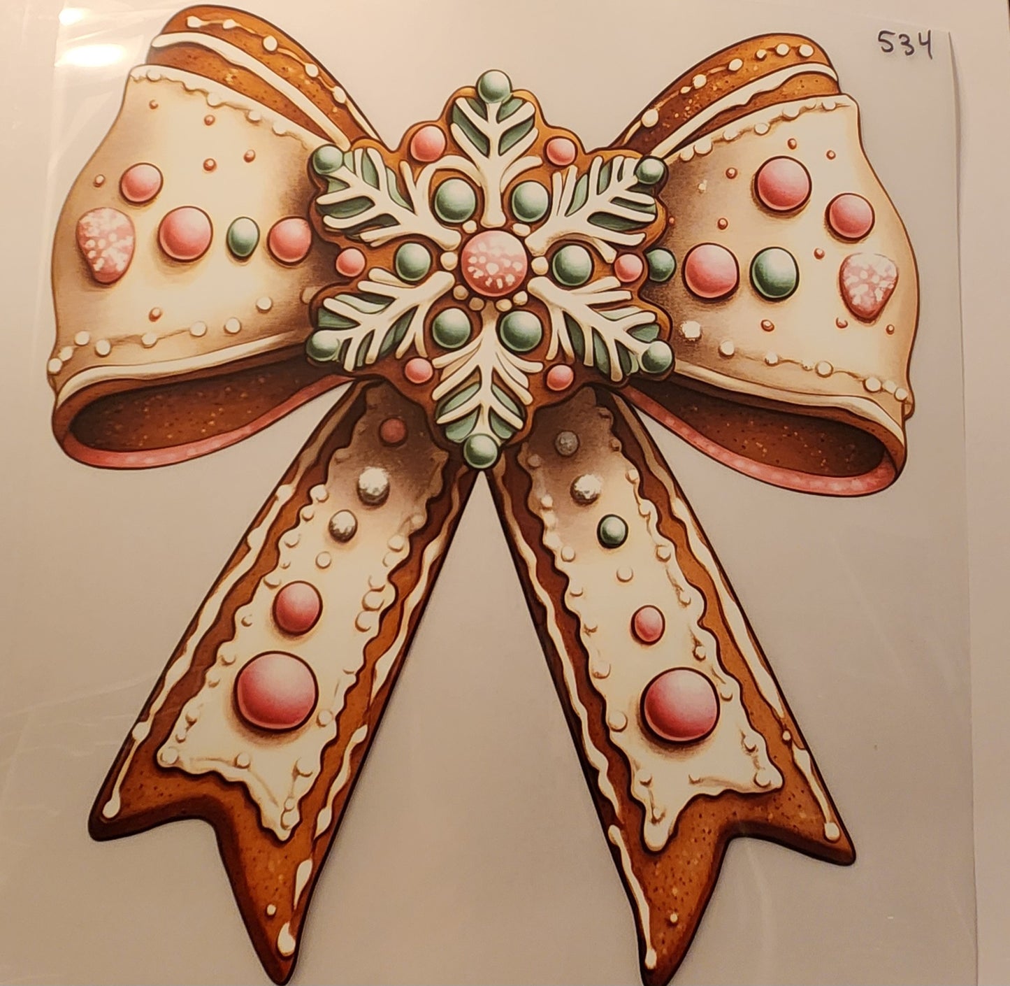 GINGERBREAD BOW 534