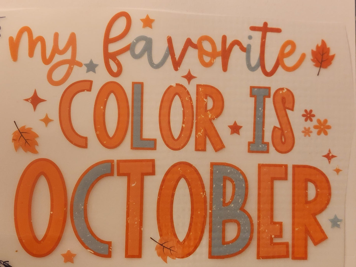 FAVORITE COLOR OCTOBER 504