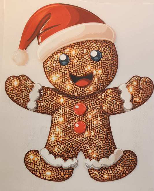 GINGERBREAD W/SANTA HAT 802