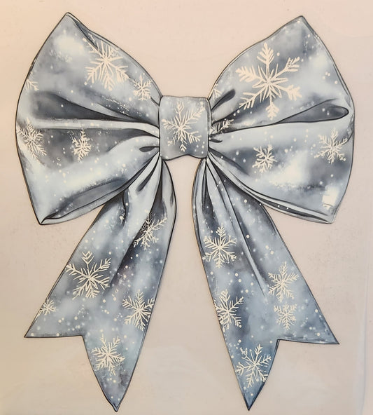 BLUE SNOWFLAKE BOW 772