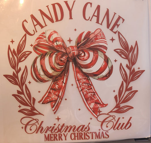 CANDY CANE CHRISTMAS CLUB FULL COLOR PRINTED APPAREL 374