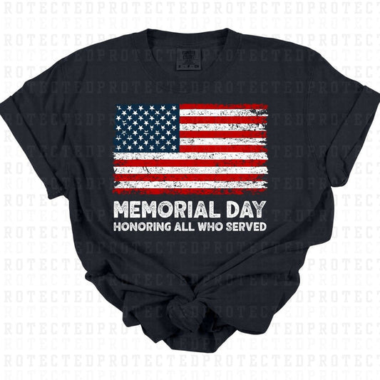 MEMORIAL DAY FLAG FULL COLOR PRINTED APPAREL H13