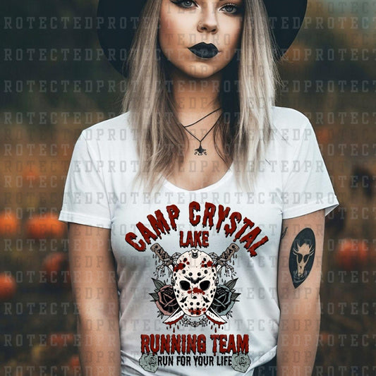 CAMP CRYSTAL LAKE RUNNING CLUB FULL COLOR PRINTED APPAREL L12