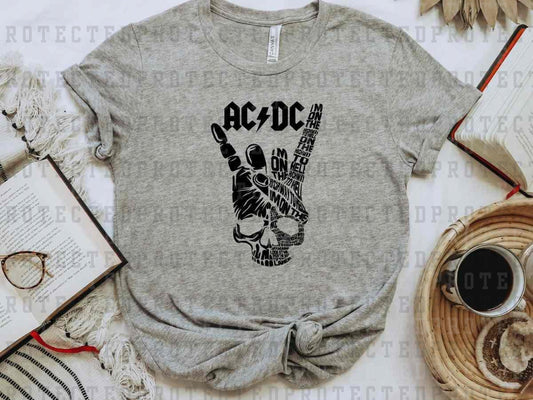 ACDC SKULL FULL COLOR PRINTED APPAREL K12