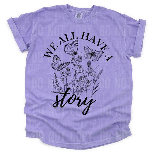 WE ALL HAVE A STORY FULL COLOR TRANSFER 1039