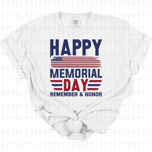 HAPPY MEMORIAL DAY FULL COLOR PRINTED APPAREL H13