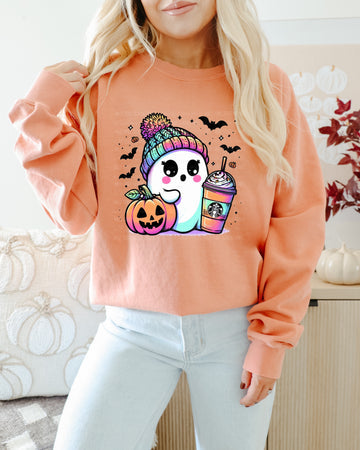 COFFEE BEANIE GHOST FULL COLOR PRINTED APPAREL 31