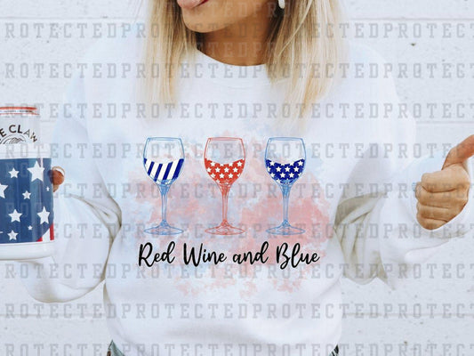 RED WINE & BLUE FULL COLOR PRINTED APPAREL H15