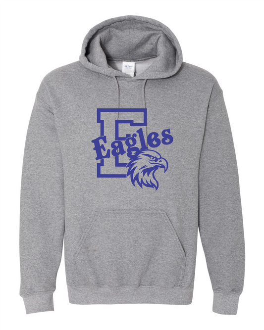 E SPORTS GREY GILDAN HOODIE SWEATSHIRT